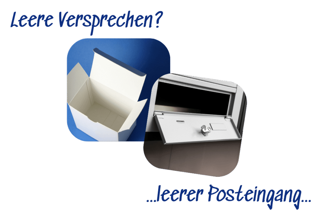 Leere Versprechen? ... leerer Posteingang. Ein Hinweis auf die Lücke zwischen Recruiting-Marketing und Ausbildungsqualität bei BizTrain4U.